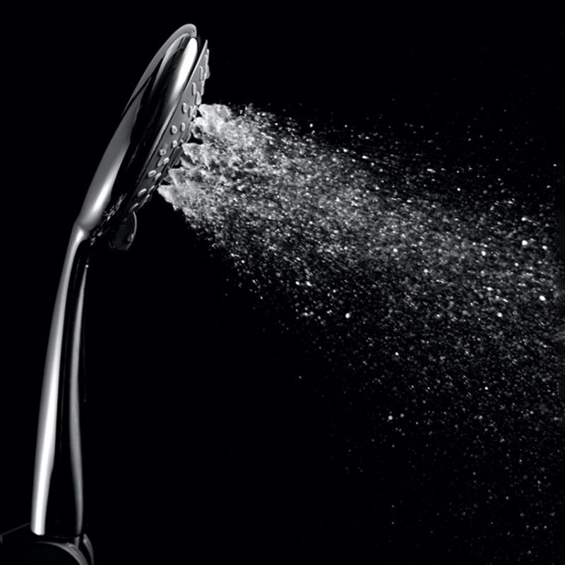 Avtoit | Silver Dual Shower Head Round Rainfall Wall-Mounted Shower Head