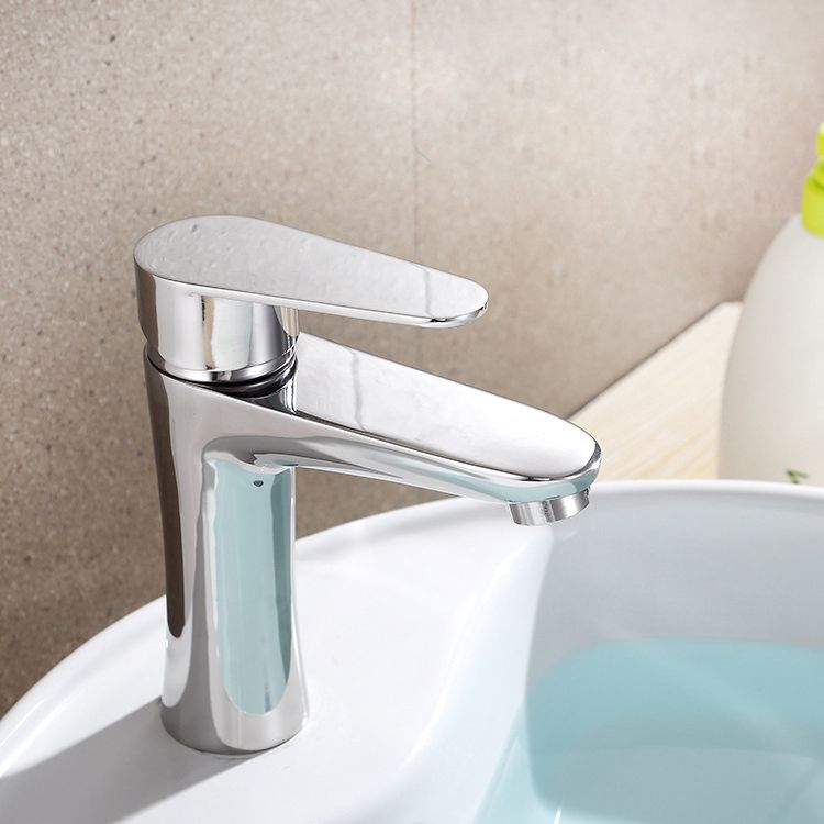 Avtoit | Modern Basin Tap Monochrome Center Mount Low Arc Faucet for Bathroom