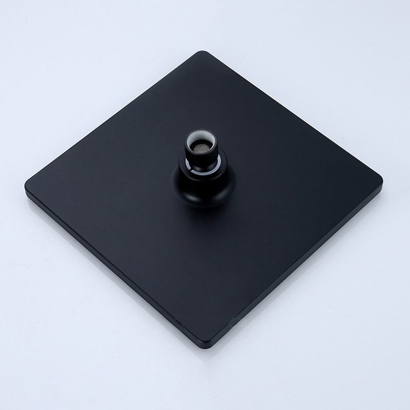 Avtoit | Black Square Fixed Shower Head Modern Style Wall Mounted Shower Head