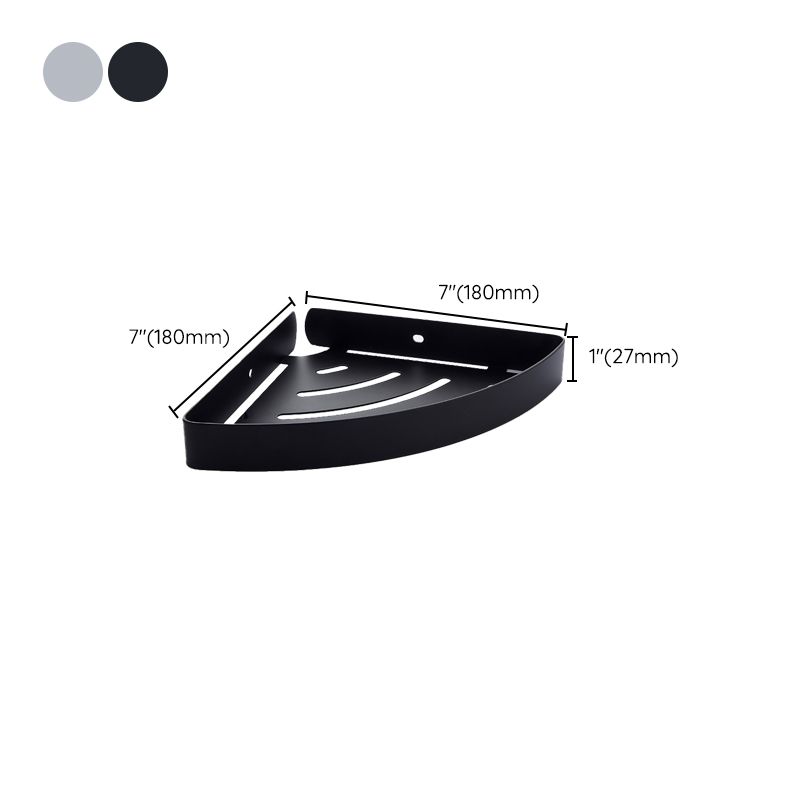 Avtoit | Silver/black Bathroom accessory set Modern 1/2/3 - Piece Bathroom shelf