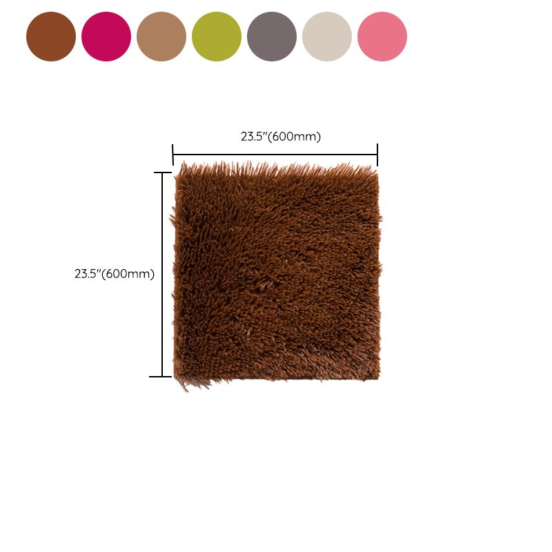Avtoit | Bedroom Carpet Tiles Solid Square Shag Stain Resistant Carpet Tiles