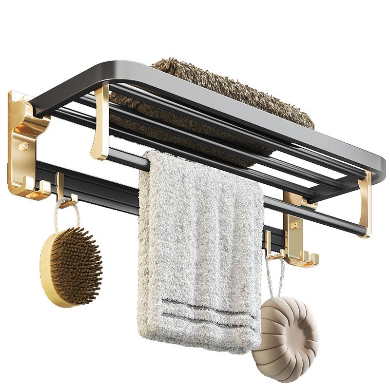Avtoit | Modernism Bathroom Accessories Hardware Set Black & Gold Bathroom Shelf/Towel Bar