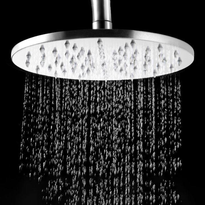 Avtoit | Stainless Steel Fixed Shower Head in Silver H2Okinetic Technology Shower Head