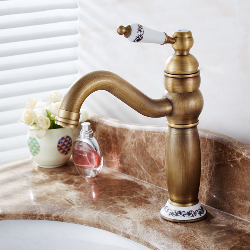 Avtoit | Round Basin Faucet Bathroom Faucet Single Lever High Arc Basin Faucet