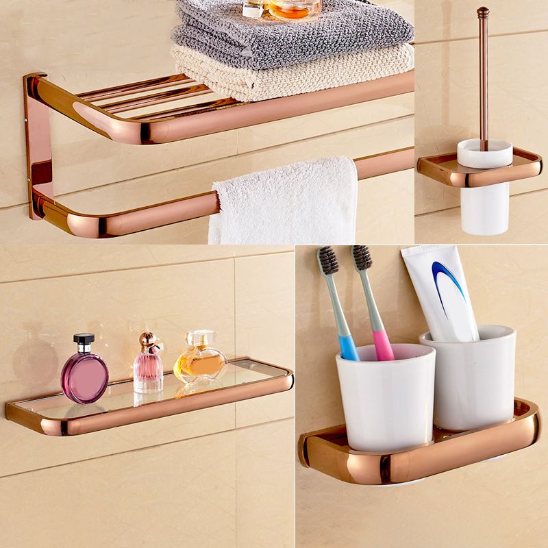 Avtoit | 6-piece Bathroom Accessory Set Vintage Brass Bath Hardware Set