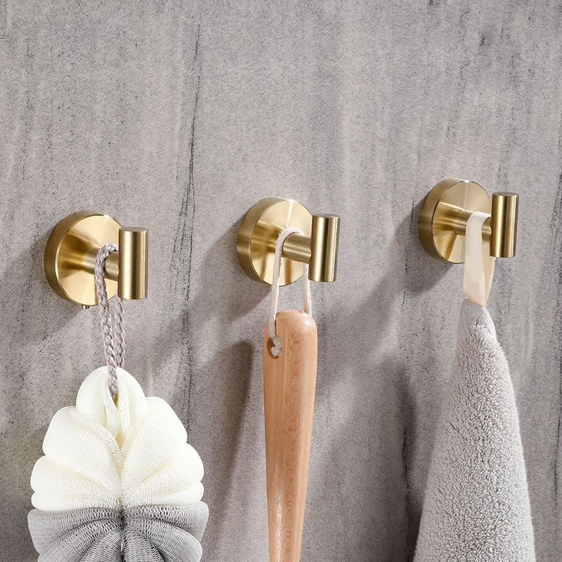 Avtoit | Modern Bathroom Accessory Set Metal Coat Hooks in Polished Chrome/Gold