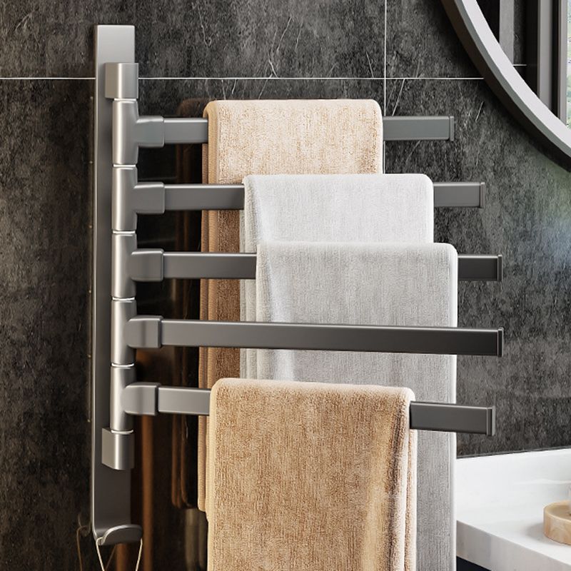 Avtoit | Contemporary Gray Bathroom Accessory Set Aluminium Towel Holder