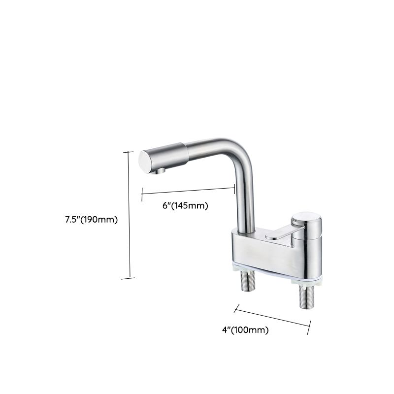 Avtoit | Deck Mounted Center Freestanding Bathtub Filler Single Handle Freestanding Faucet