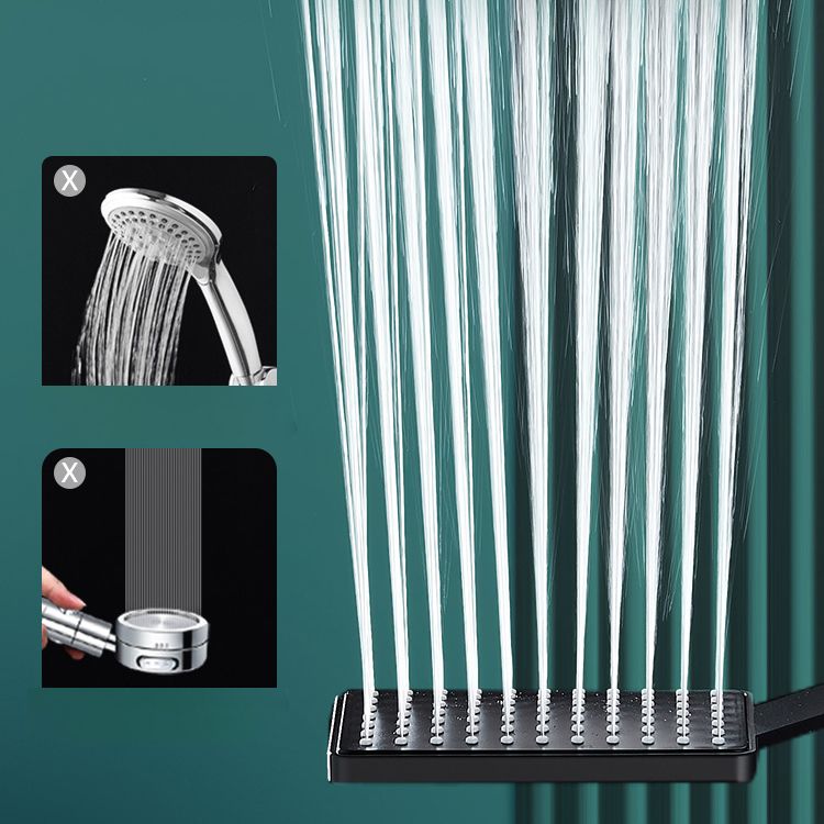 Avtoit | Contemporary Handheld Supercharged Showerhead Square Turbo Spray Head