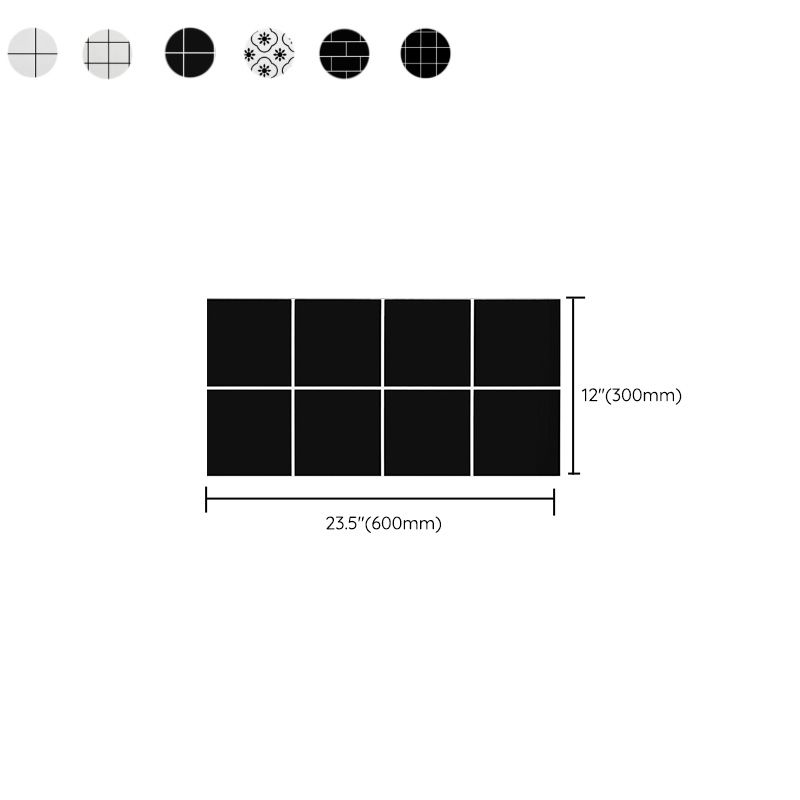 Avtoit | Single Tile Wallpaper Peel and Stick Wall Tile with Rectangular Shape