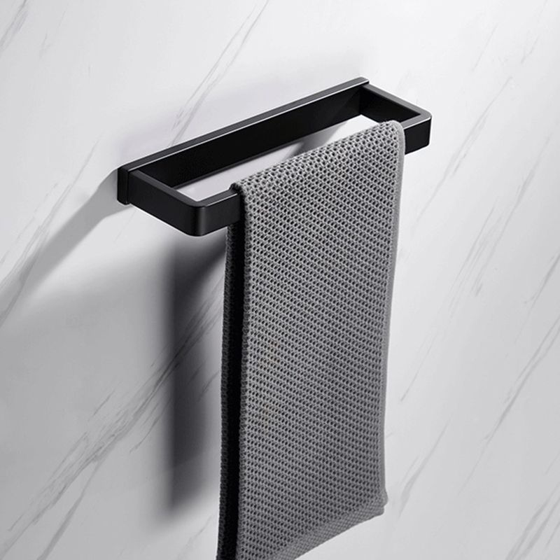 Avtoit | Matt Black 5-piece modern bathroom accessory as a single item or as a set with towel bar