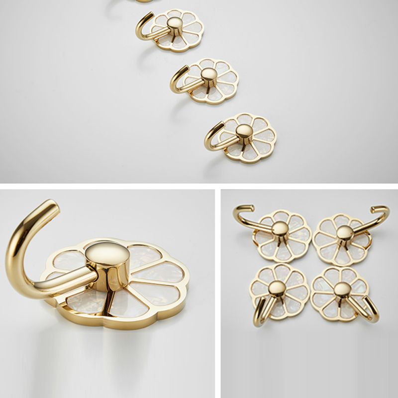 Avtoit | Polished 10-piece bathroom accessory set metal corrosion-resistant bathrobe hooks