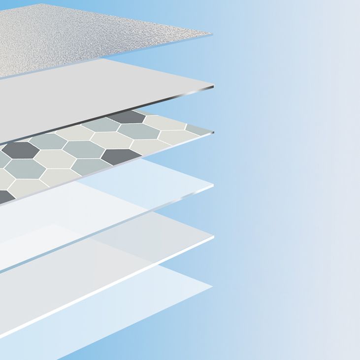 Avtoit | Modern Vinyl Floor Planks Peel & Stick Grid Print PVC Flooring