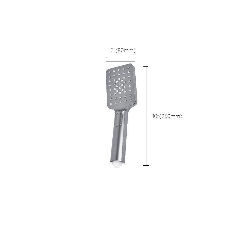 Avtoit | Rectangular Gray Showerhead Combo Standard Spray Pattern Showerhead