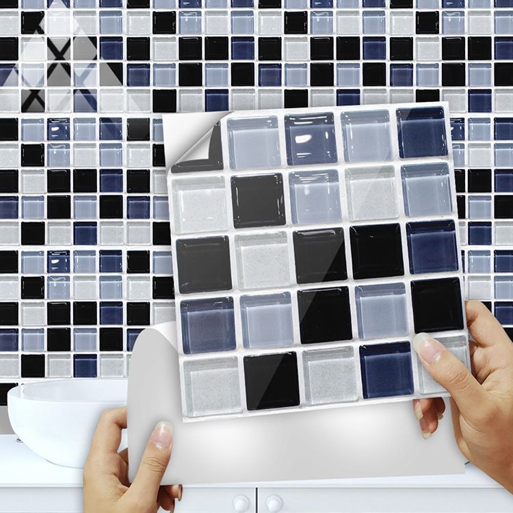 Avtoit | Square Peel and Stick Tile Grid Mosaic Tiles Interior Wallpaper