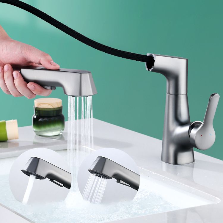 Avtoit | Contemporary Sink Faucet Plian Low Arc Brass Centerset Sink Faucet