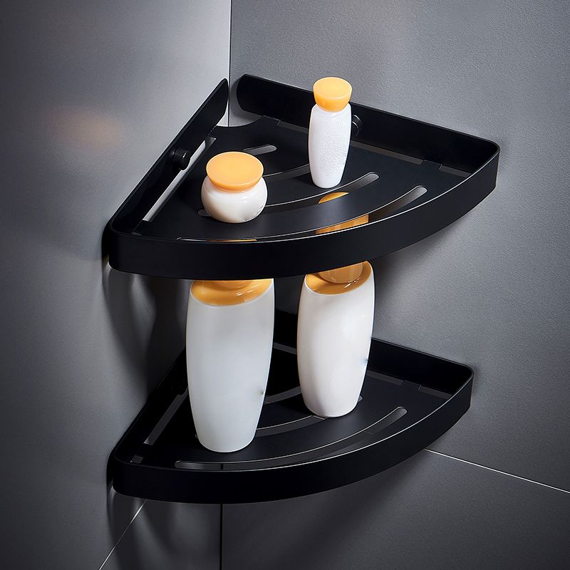 Avtoit | Silver/black Bathroom accessory set Modern 1/2/3 - Piece Bathroom shelf