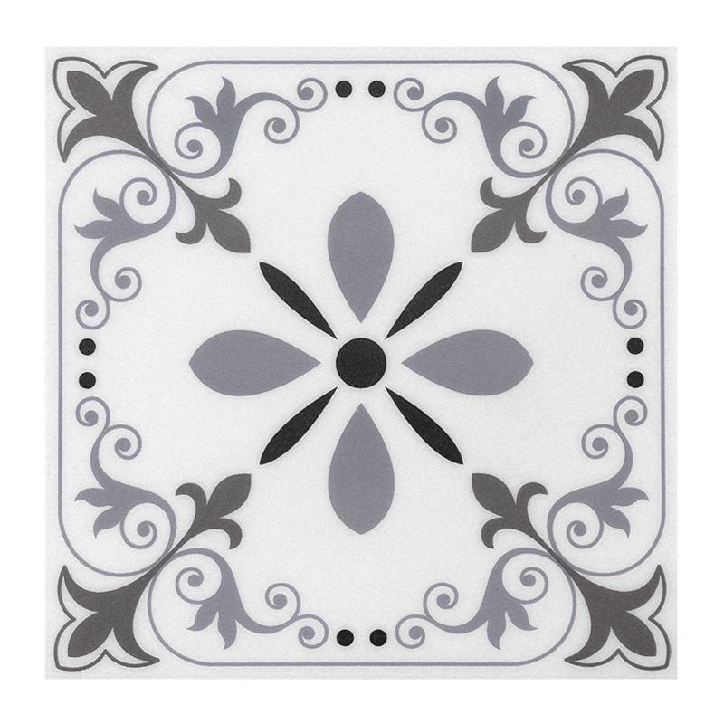 Avtoit | Peel and Stick PVC Flooring Matte Vinyl Flooring with Floral Pattern