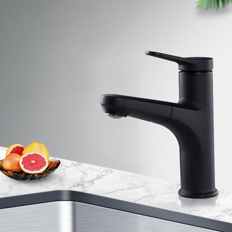 Avtoit | Contemporary Basin Faucet Copper Pure Color Single Lever Retractable Basin Faucet