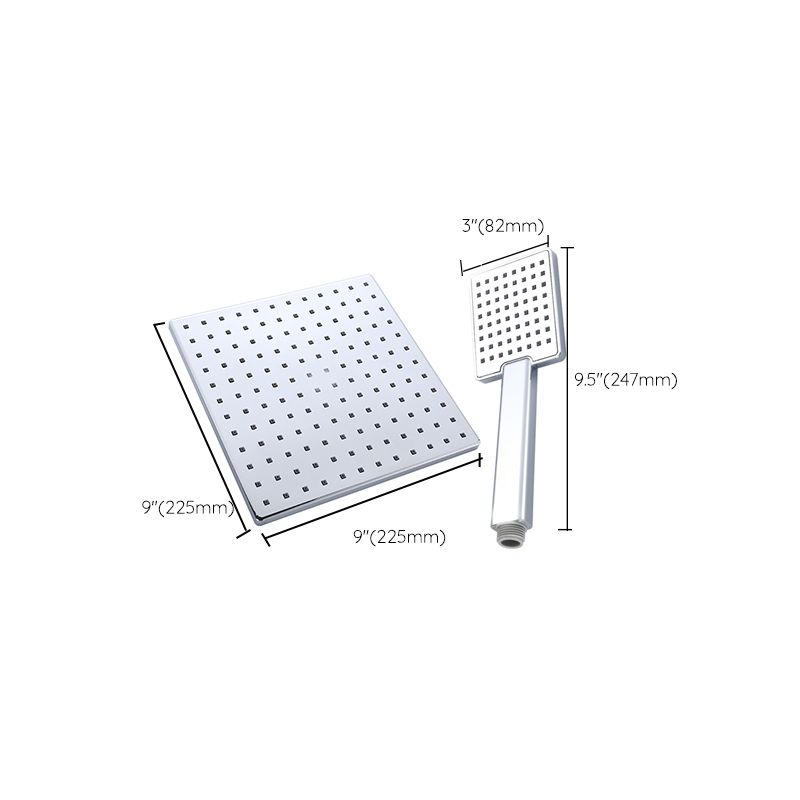 Avtoit | Square Shower Head Combo Large Shower Head with Hand Shower