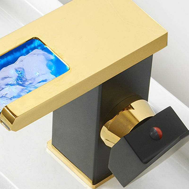 Avtoit | Modern Waterfall Spout Sink Faucet with LED Brass Sink Faucet