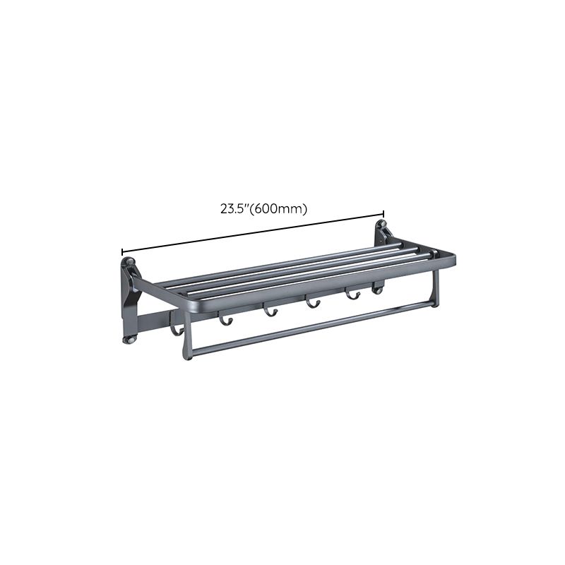 Avtoit | Matt gray bathroom accessory set bathroom shelf/towel holder & paper holder included