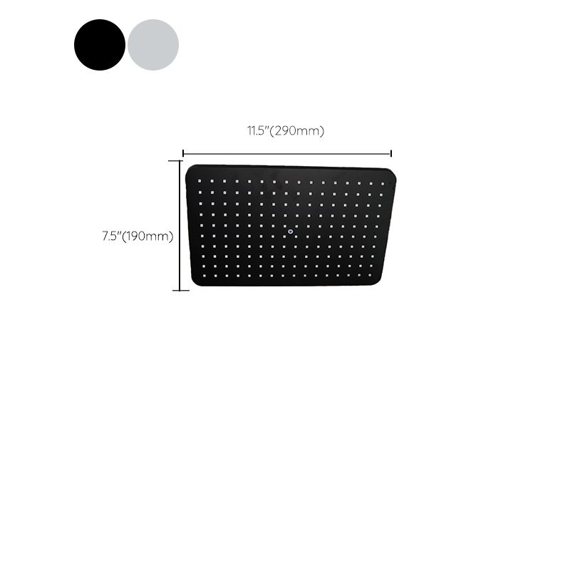 Avtoit | Modern rectangular shower head combo standard spray pattern with hand shower