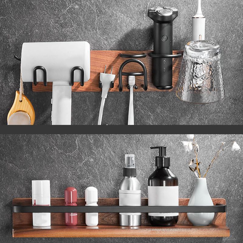 Avtoit | Modern black bathroom set bathroom shelf towel bar bathroom accessories set