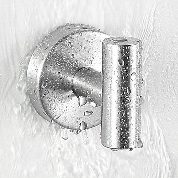Avtoit | Modern Bathroom Hardware Set in Stainless Steel Brushed Chrome Towel Bar/Ring & Bathrobe Hook