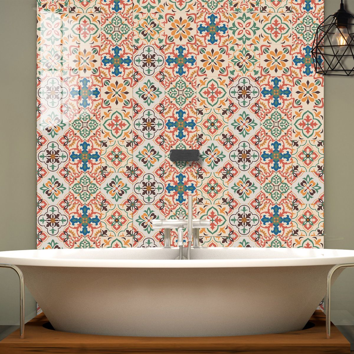 Avtoit | Square Peel & Stick Mosaic Tile PVC Waterproof Mosaic Tile Wallpaper