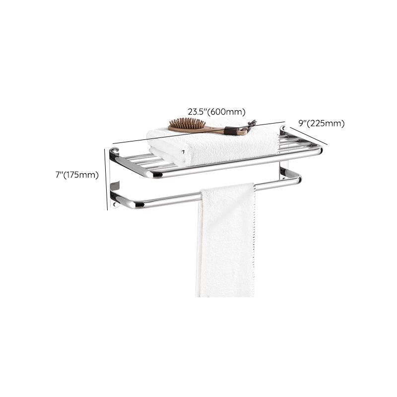 Avtoit | Modern Bathroom Set with Bathroom Shelf/Towel Bar Polished Chrome Bathroom Accessory Set