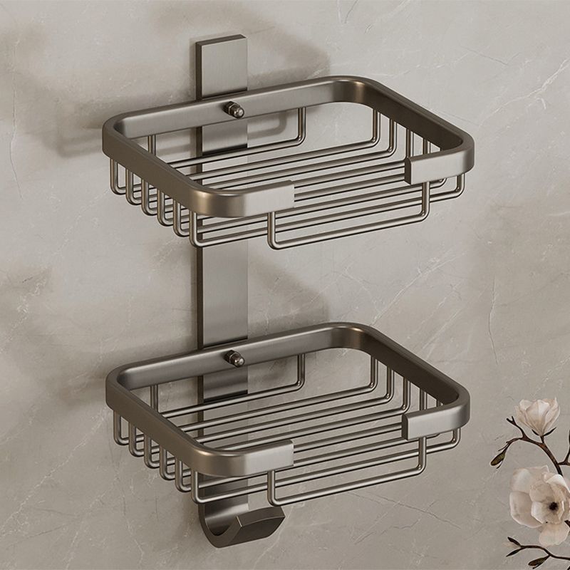 Avtoit | Modern Bathroom Accessory Set Shelf Black/Silver/Grey Bathroom Accessories Set