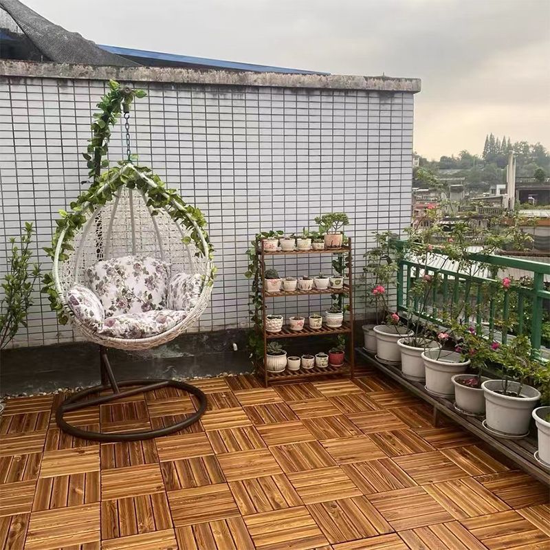 Avtoit | Tradition wood tile wire-brushed square engineered wood for patio garden