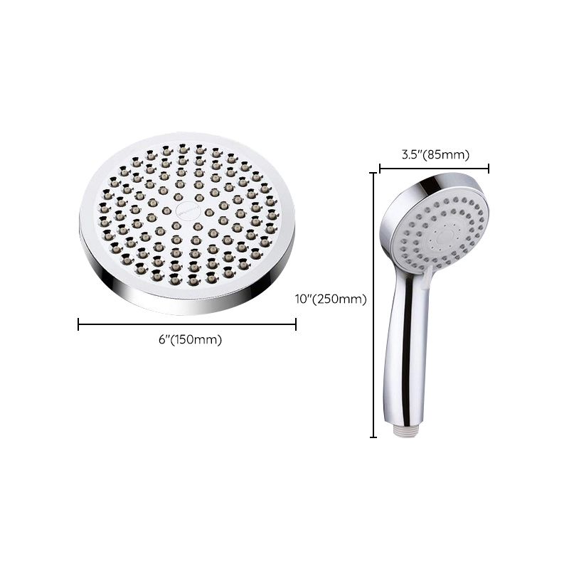 Avtoit | Modern Dual Shower Head Square High Arc Shower Head Combination in Silver