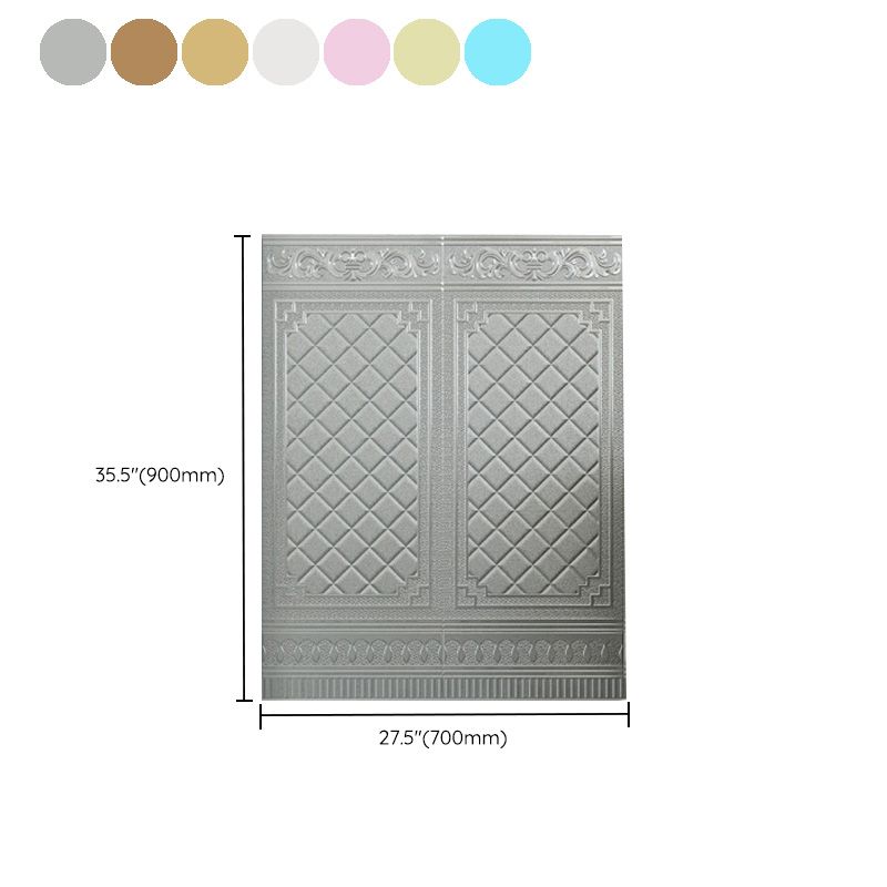 Avtoit | Glam Style Wall Cladding Living Room Peel and Stick 3D Embossed Waterproof Wall Cladding