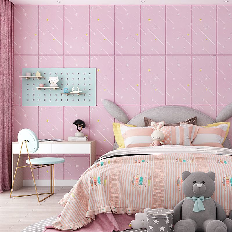 Avtoit | Contemporary Wall Ceiling Cartoon Print Peel and Stick Waterproof Wall Panel
