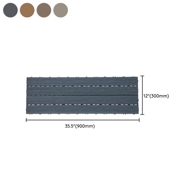 Avtoit | Modern Floor Tiles Outdoor Waterproof Rectangular Wood Decking