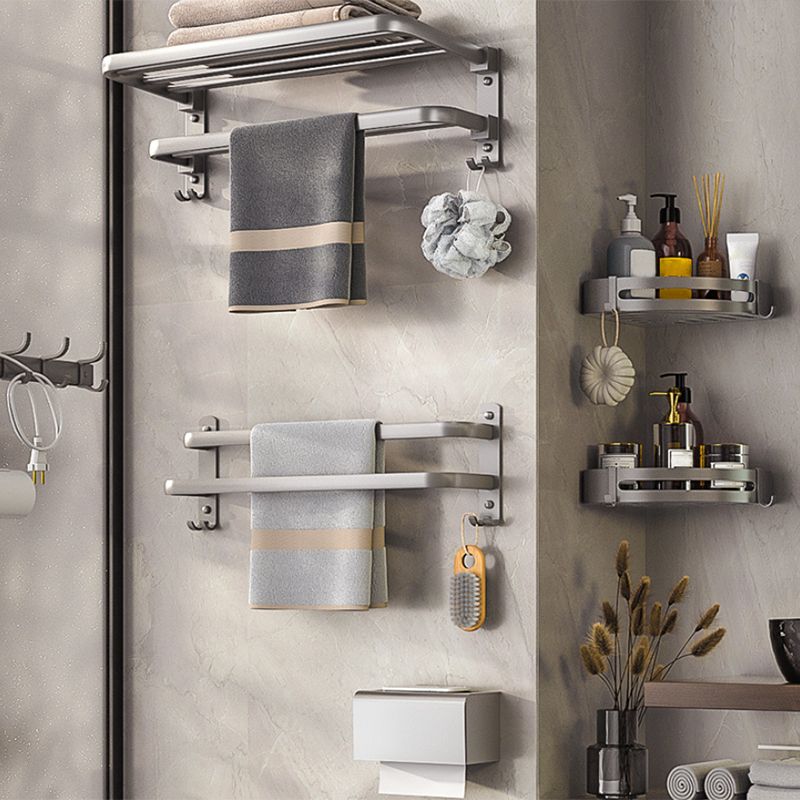 Avtoit | Modern Bathroom Accessory Set Towel Bar Paper Holder Gray Bathroom Accessory Set