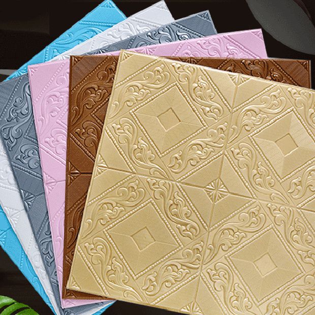Avtoit | Modern Tin Backsplash Cover Three-Dimensional Printing Wall Ceiling Panel