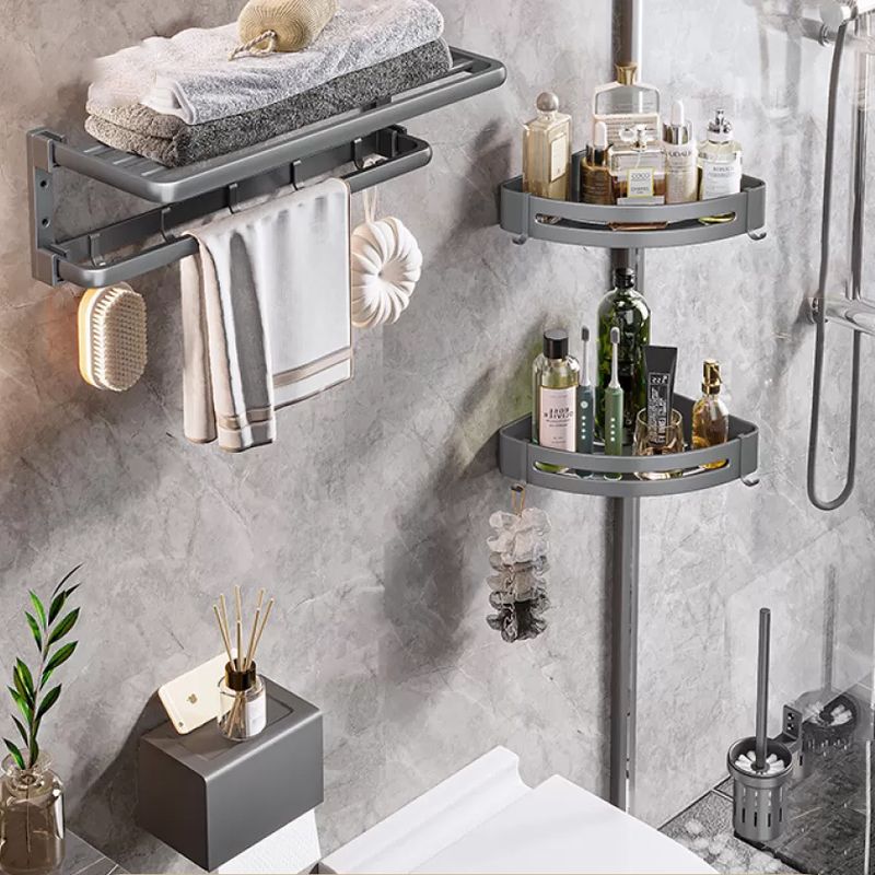 Avtoit | Modern Bathroom Accessories Hardware Set Gray Towel Bar Bathroom Shelf Bathroom Hardware Set