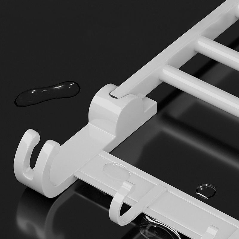 Avtoit | White Bathroom Accessory Set Contemporary Aluminum Bathroom Accessory Kit with Towel Holder