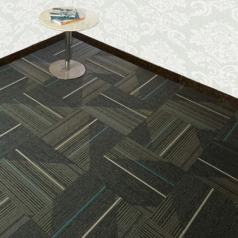 Avtoit | Dark Color Level Loop Carpet Tile Non-Slip Self-Adhesive Indoor Office Carpet Tiles
