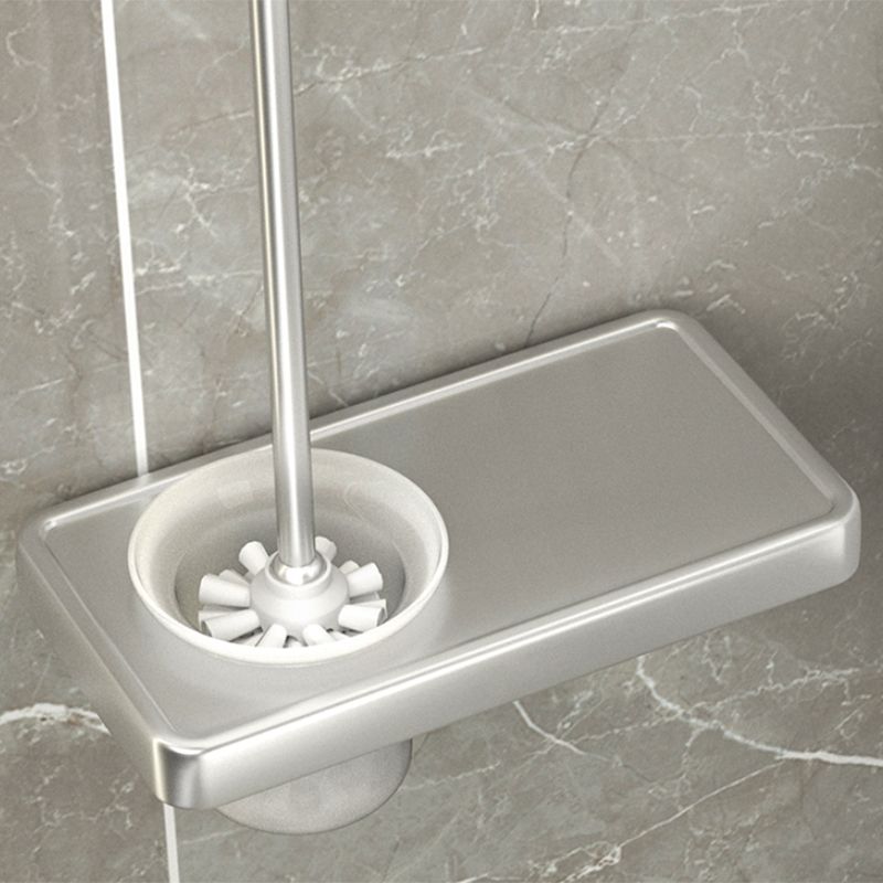 Avtoit | Modern Bathroom Accessories Set Silver Bathroom Shelf Towel Holder Bathroom Accessories Kit