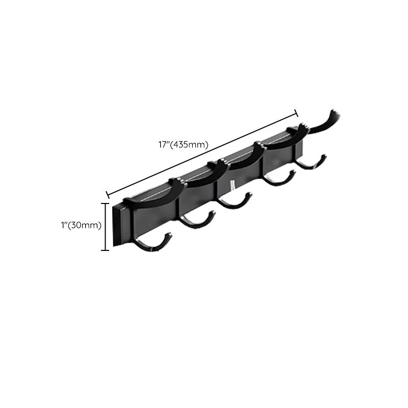 Avtoit | Modern Aluminum Bathroom Accessory Set Matte Black Bathroom Shelf/Towel Holder/Paper Holder