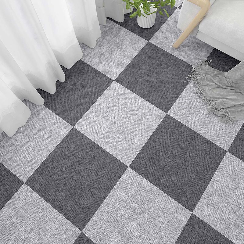 Avtoit | Rectangular Plastic Floor Water-Resistant Fabric Look Floor Tiles