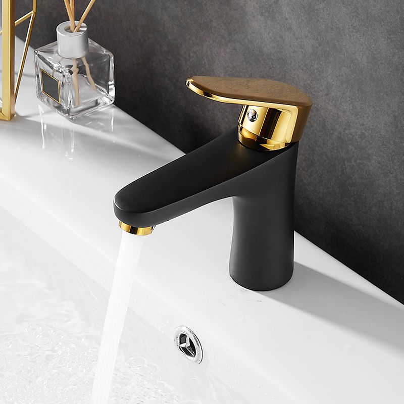 Avtoit | Black-Gold Vessel Sink Faucet Lever Handle Low Arc Vessel Faucet