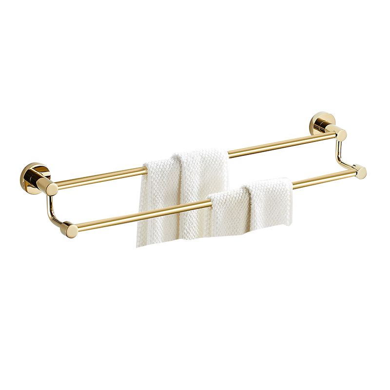 Avtoit | 4 Pieces Traditional Bathroom Accessory Set Brass Bathroom Set in Matte Gold