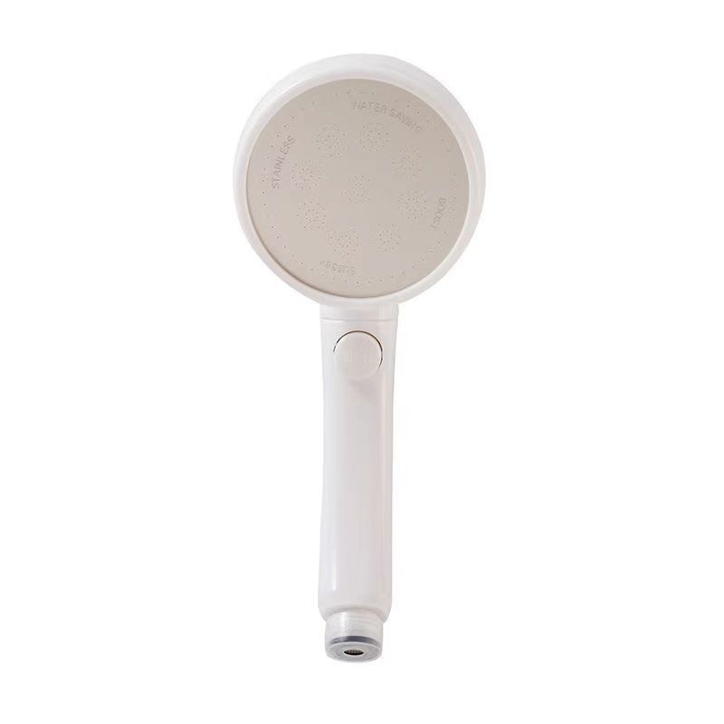 Avtoit | Plastic Handheld Showerhead White Standard Spray Round Wall-mounted Swivel Showerhead