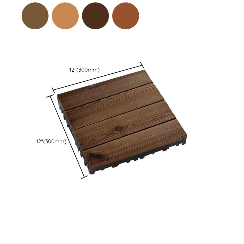 Avtoit | 4-Slat Wood Floor Tiles Interlocking Installation Floor Tiles