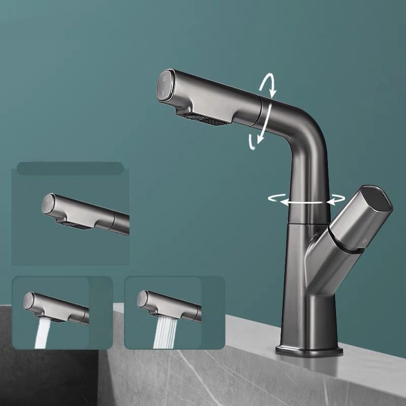 Avtoit | Modern Vessel Sink Faucet Brass Lever Handles Swivel Spout Sink Faucet